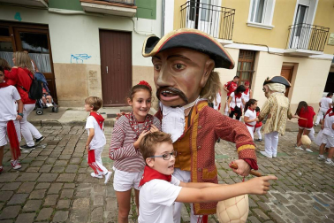Fotos de los gigantes y cabezudos de Pamplona, 13 de julio de San Fermín 2018