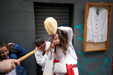 Fotos de los gigantes y cabezudos de Pamplona, 13 de julio de San Fermín 2018