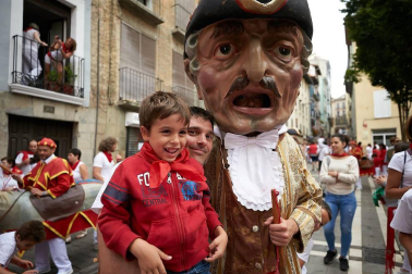 Fotos de los gigantes y cabezudos de Pamplona, 13 de julio de San Fermín 2018