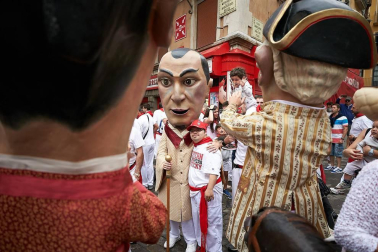 Fotos de los gigantes y cabezudos de Pamplona, 13 de julio de San Fermín 2018
