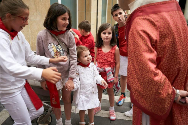 Fotos de los gigantes y cabezudos de Pamplona, 13 de julio de San Fermín 2018