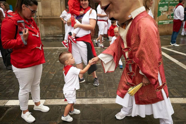 Fotos de los gigantes y cabezudos de Pamplona, 13 de julio de San Fermín 2018