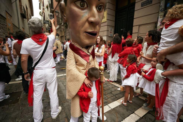 Fotos de los gigantes y cabezudos de Pamplona, 13 de julio de San Fermín 2018