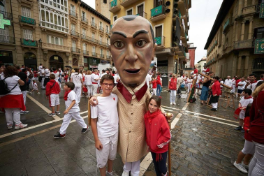 Fotos de los gigantes y cabezudos de Pamplona, 13 de julio de San Fermín 2018