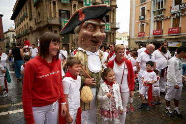 Fotos de los gigantes y cabezudos de Pamplona, 13 de julio de San Fermín 2018