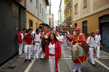 Fotos de los gigantes y cabezudos de Pamplona, 13 de julio de San Fermín 2018