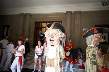 Fotos de los gigantes y cabezudos de Pamplona, 14 de julio de San Fermín 2018