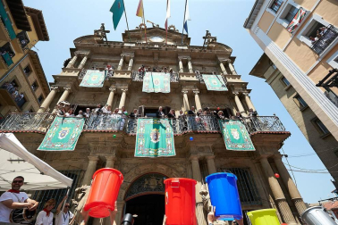 Fotos de los gigantes y cabezudos de Pamplona, 14 de julio de San Fermín 2018