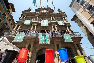 Fotos de los gigantes y cabezudos de Pamplona, 14 de julio de San Fermín 2018