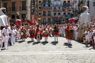 Fotos de los gigantes y cabezudos de Pamplona, 14 de julio de San Fermín 2018