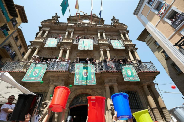 Fotos de los gigantes y cabezudos de Pamplona, 14 de julio de San Fermín 2018