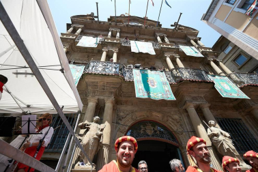 Fotos de los gigantes y cabezudos de Pamplona, 14 de julio de San Fermín 2018