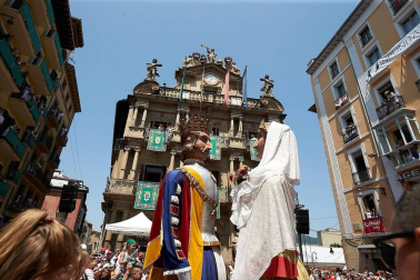 Fotos de los gigantes y cabezudos de Pamplona, 14 de julio de San Fermín 2018