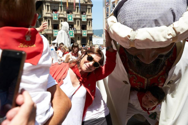 Fotos de los gigantes y cabezudos de Pamplona, 14 de julio de San Fermín 2018
