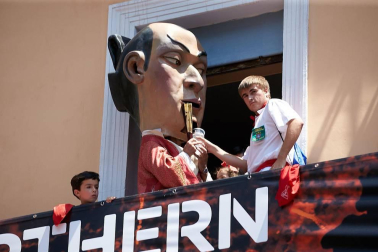 Fotos de los gigantes y cabezudos de Pamplona, 14 de julio de San Fermín 2018