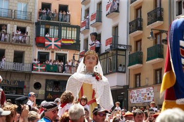 Fotos de los gigantes y cabezudos de Pamplona, 14 de julio de San Fermín 2018