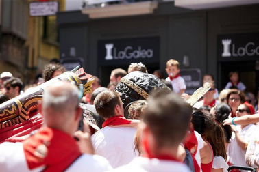 Fotos de los gigantes y cabezudos de Pamplona, 14 de julio de San Fermín 2018