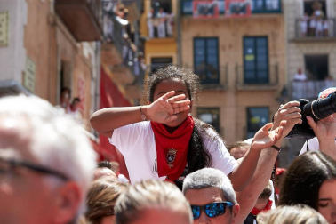 Fotos de los gigantes y cabezudos de Pamplona, 14 de julio de San Fermín 2018