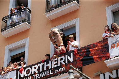 Fotos de los gigantes y cabezudos de Pamplona, 14 de julio de San Fermín 2018