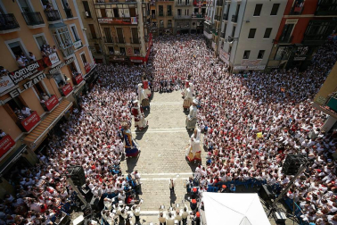 Fotos de los gigantes y cabezudos de Pamplona, 14 de julio de San Fermín 2018