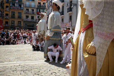 Fotos de los gigantes y cabezudos de Pamplona, 14 de julio de San Fermín 2018