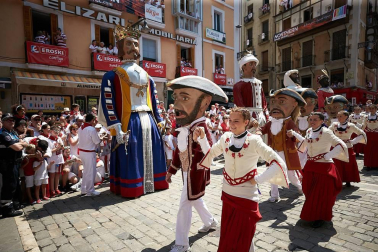 Fotos de los gigantes y cabezudos de Pamplona, 14 de julio de San Fermín 2018