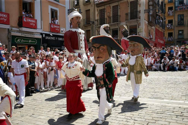 Fotos de los gigantes y cabezudos de Pamplona, 14 de julio de San Fermín 2018