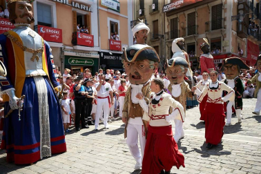 Fotos de los gigantes y cabezudos de Pamplona, 14 de julio de San Fermín 2018