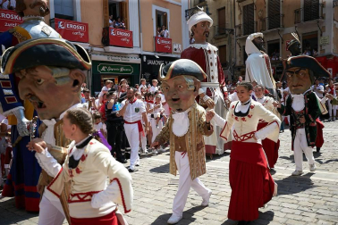 Fotos de los gigantes y cabezudos de Pamplona, 14 de julio de San Fermín 2018