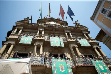 Fotos de los gigantes y cabezudos de Pamplona, 14 de julio de San Fermín 2018