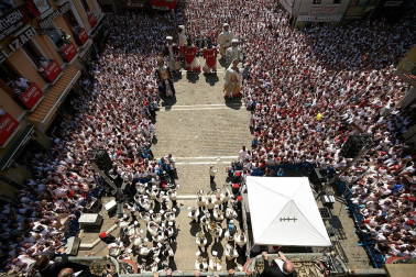 Fotos de los gigantes y cabezudos de Pamplona, 14 de julio de San Fermín 2018