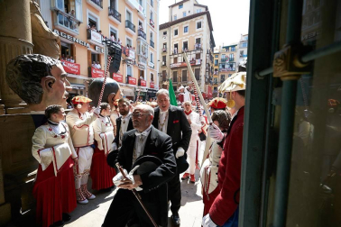 Fotos de los gigantes y cabezudos de Pamplona, 14 de julio de San Fermín 2018
