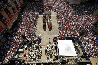 Fotos de los gigantes y cabezudos de Pamplona, 14 de julio de San Fermín 2018