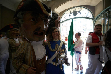 Fotos de los gigantes y cabezudos de Pamplona, 14 de julio de San Fermín 2018