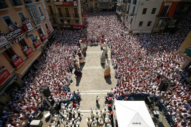 Fotos de los gigantes y cabezudos de Pamplona, 14 de julio de San Fermín 2018
