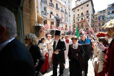 Fotos de los gigantes y cabezudos de Pamplona, 14 de julio de San Fermín 2018