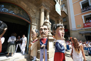 Fotos de los gigantes y cabezudos de Pamplona, 14 de julio de San Fermín 2018