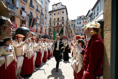 Fotos de los gigantes y cabezudos de Pamplona, 14 de julio de San Fermín 2018