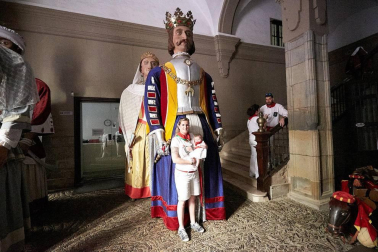 Fotos de los gigantes y cabezudos de Pamplona, 14 de julio de San Fermín 2018