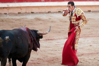 Faena de los toros de la ganadería de Fuente Ymbro para los diestros Juan José Padilla, Roca Rey y Cayetano