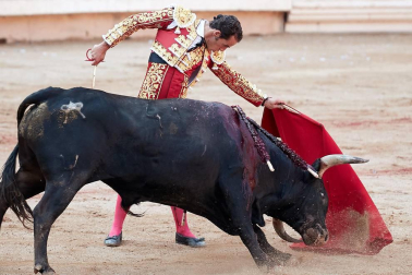 Faena de los toros de la ganadería de Fuente Ymbro para los diestros Juan José Padilla, Roca Rey y Cayetano