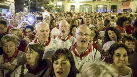 Fotos del 'Pobre de mí' con el que Pamplona despide los Sanfermines 2018