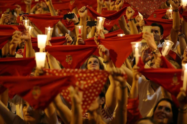 Fotos del 'Pobre de mí' con el que Pamplona despide los Sanfermines 2018