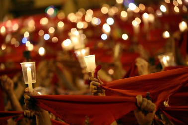 Fotos del 'Pobre de mí' con el que Pamplona despide los Sanfermines 2018