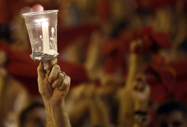 Fotos del 'Pobre de mí' con el que Pamplona despide los Sanfermines 2018