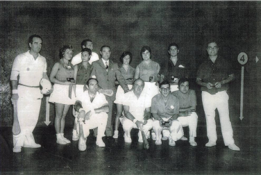 Fotos de Natividad Bella Esparza, raquetista profesional durante más de veinte años.