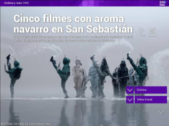 Además, la presencia navarra en el festival de San Sebastián.