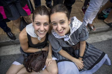 Celebración de la tradicional fiesta por las calles de Elizondo.