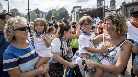 Inicio de las fiestas de Santiago en la localidad navarra.