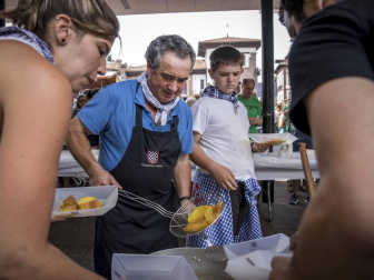Inicio de las fiestas de Santiago en la localidad navarra.